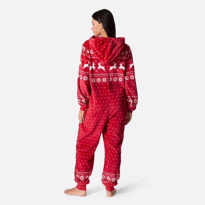 Combinaison de Noël femme - rouge