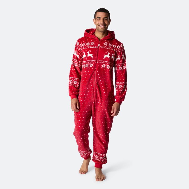 Combinaison de Noël homme - rouge
