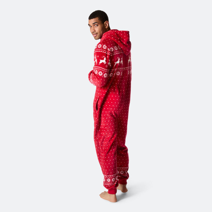 Combinaison de Noël homme - rouge