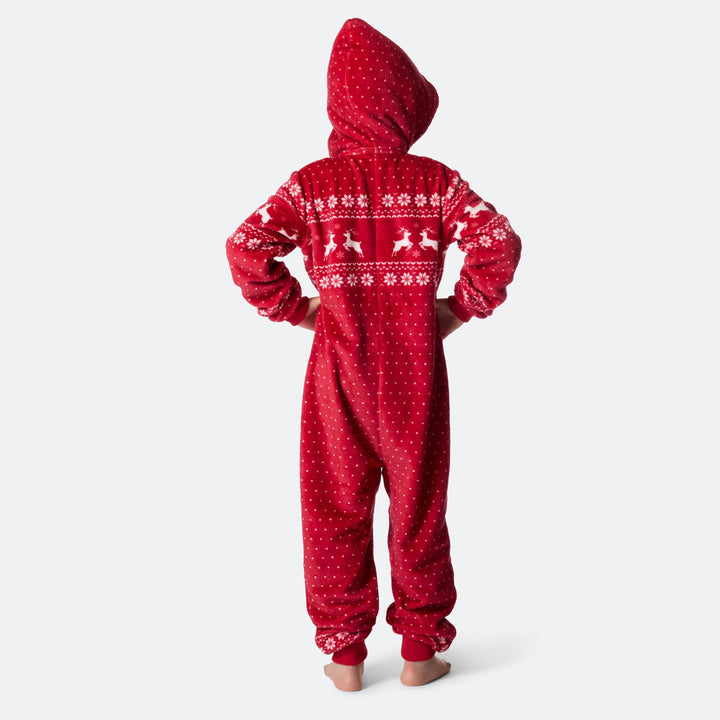 Combinaison de Noël enfant - rouge