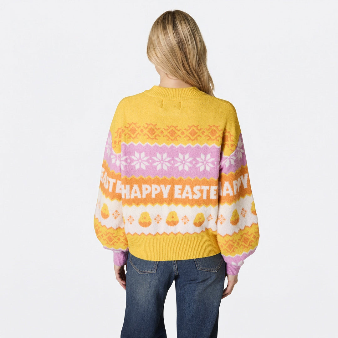 Pull de Noël de Pâques oversize femme
