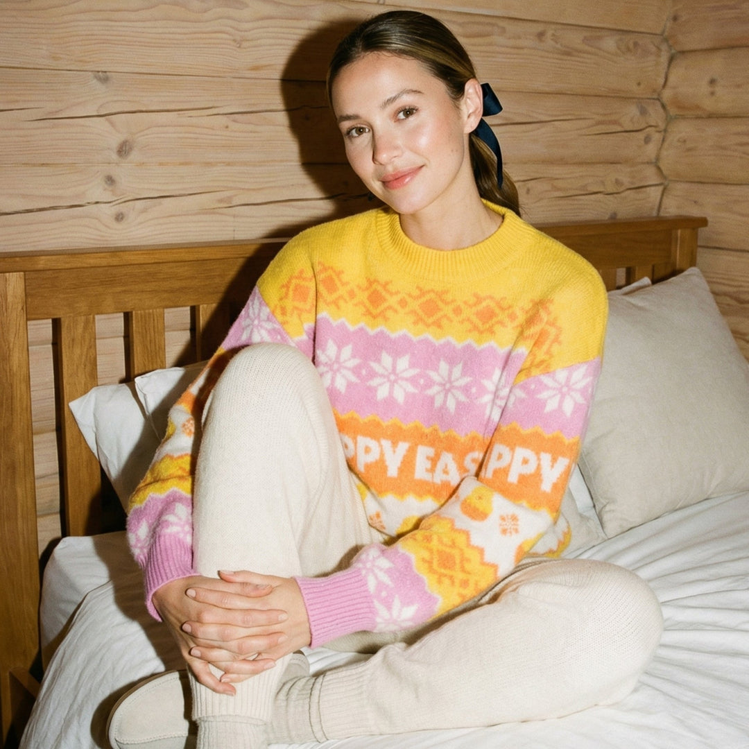 Pull de Noël de Pâques oversize femme