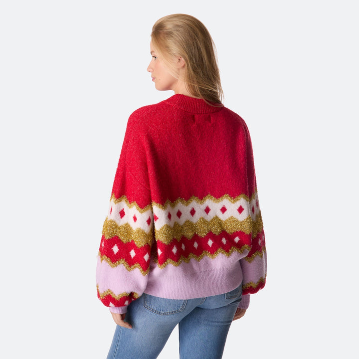 Pull de Noël matchy-matchy oversize Hohoho