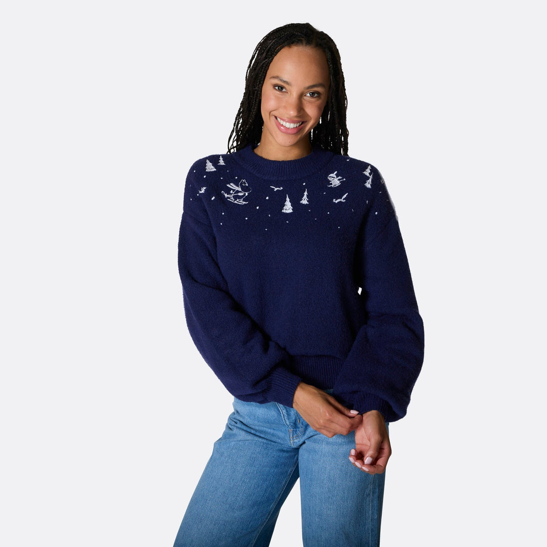Pull de Noël oversize femme Moomin