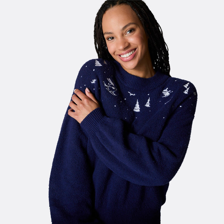 Pull de Noël oversize femme Moomin