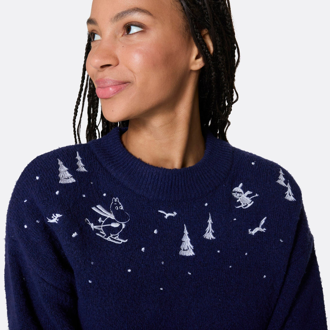 Pull de Noël oversize femme Moomin