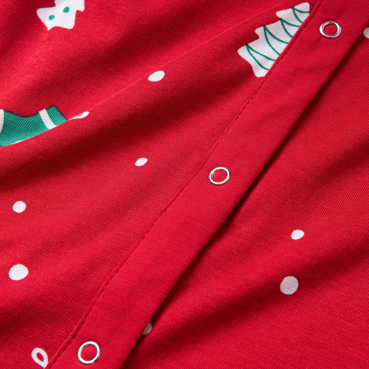 Pyjama de Noël matchy-matchy - rouge à motifs festifs