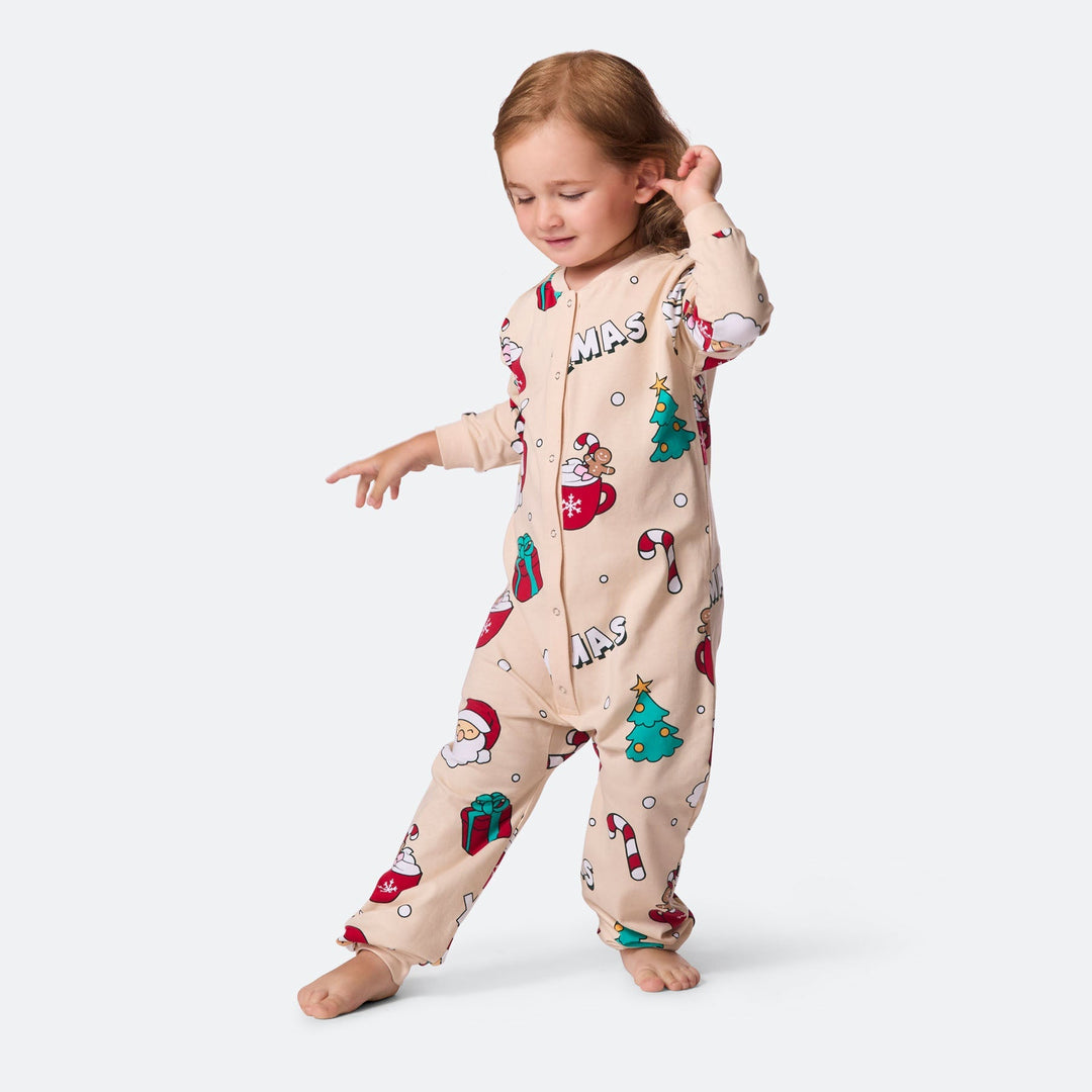 Pyjama de Noël matchy-matchy - beige