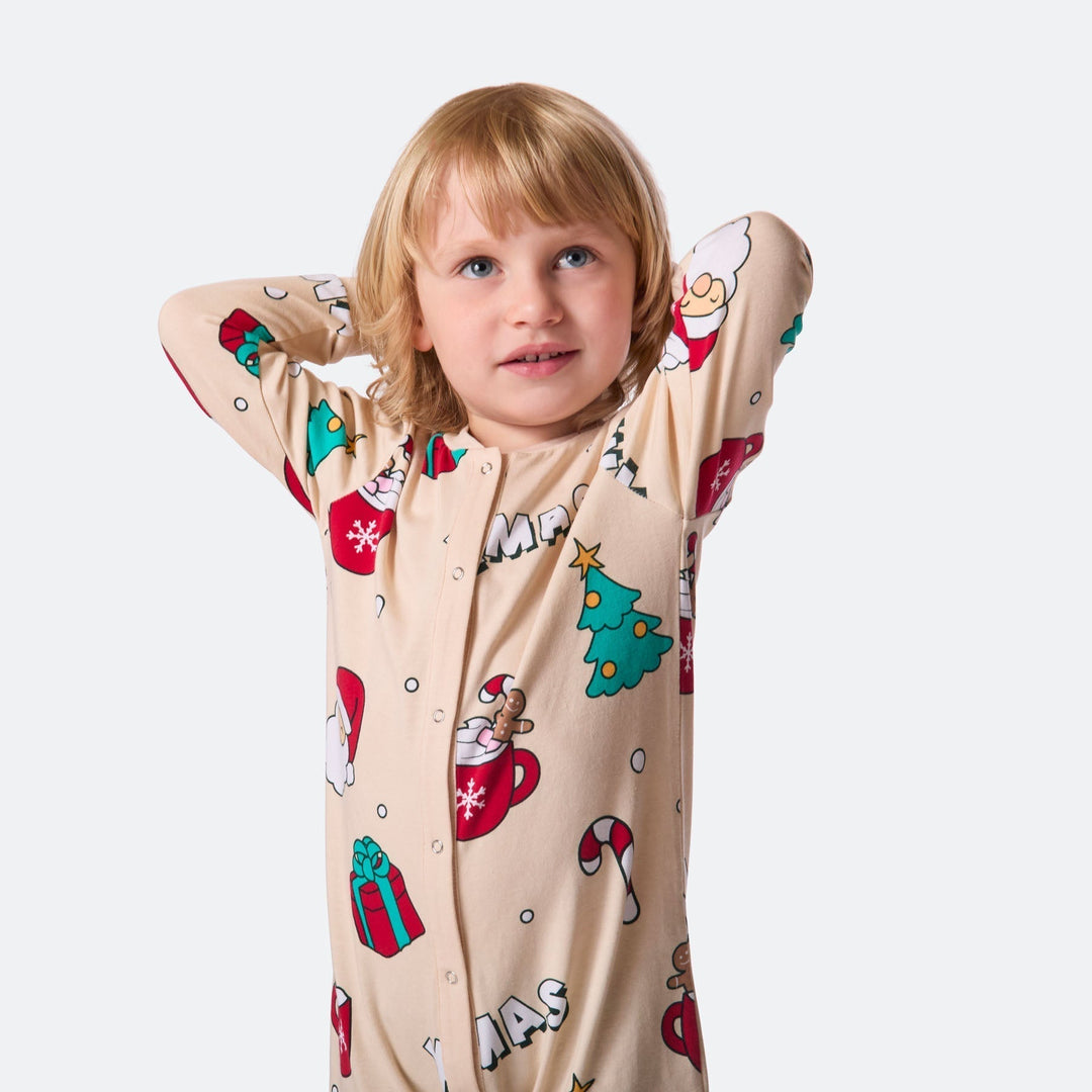 Pyjama de Noël matchy-matchy - beige
