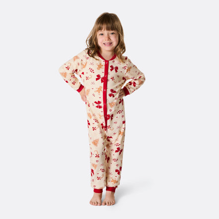 Combinaison pyjama de Noël enfant Pain d'épices