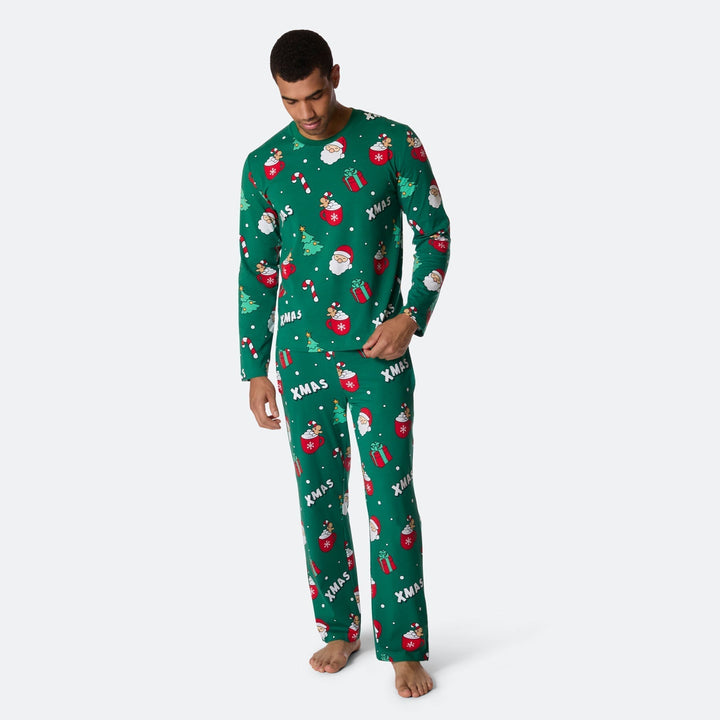Pyjama de Noël matchy-matchy - vert
