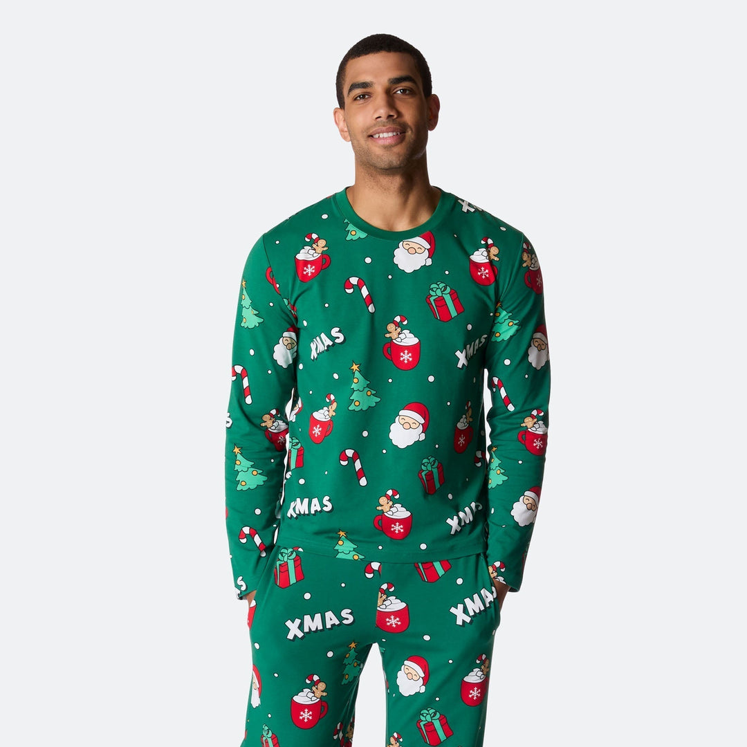 Pyjama de Noël matchy-matchy - vert