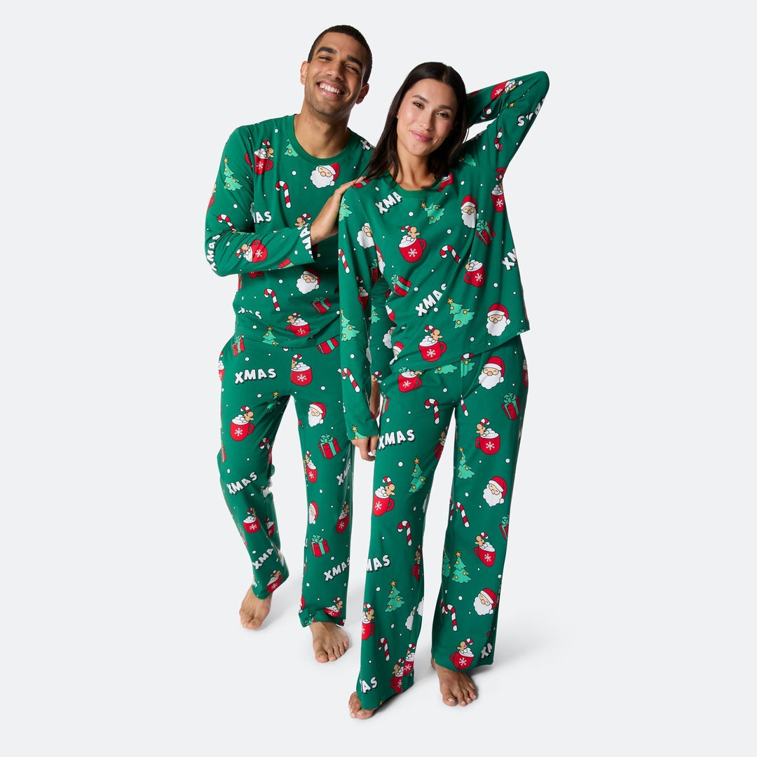 Pyjama de Noël matchy-matchy - vert