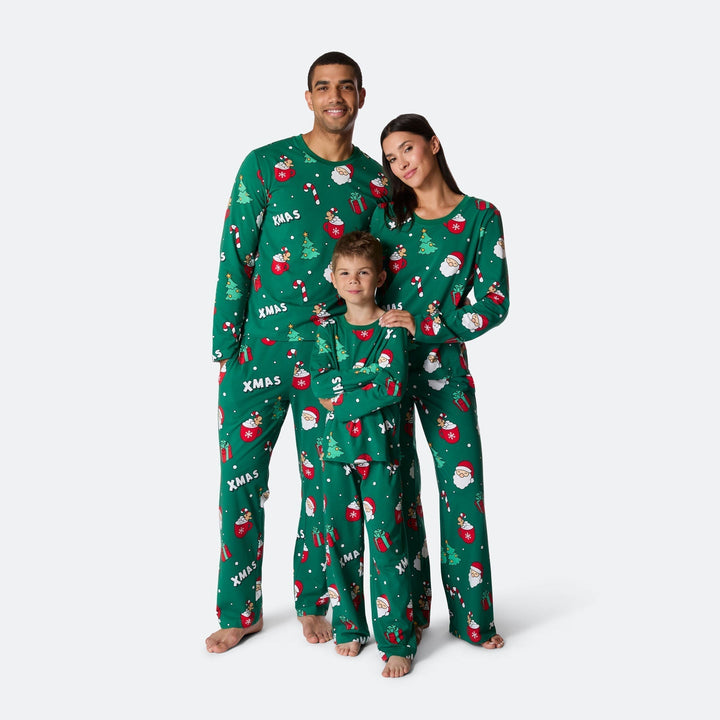 Pyjama de Noël matchy-matchy - vert