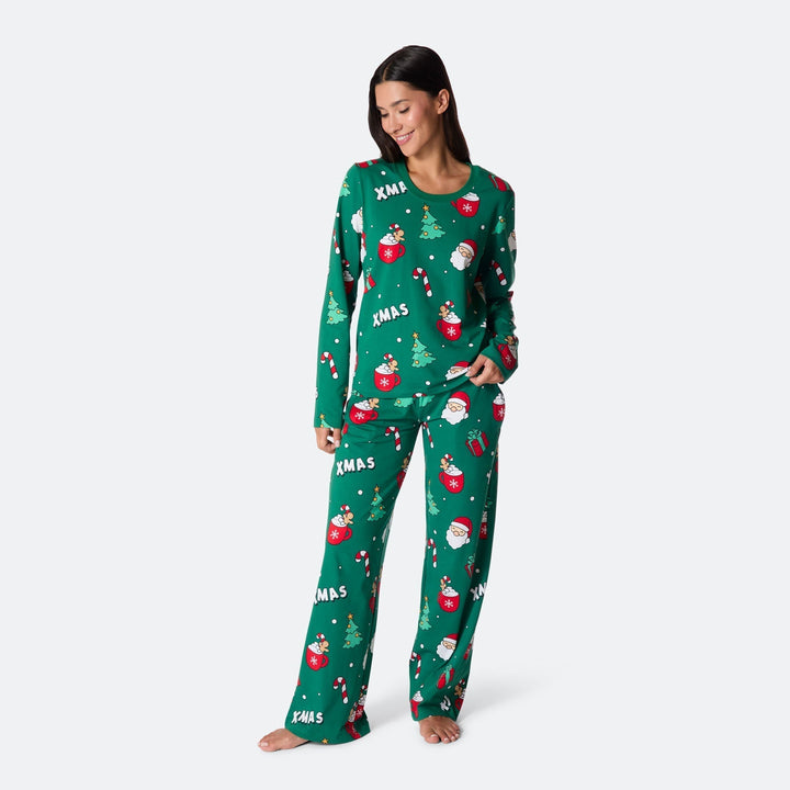 Pyjama de Noël matchy-matchy - vert