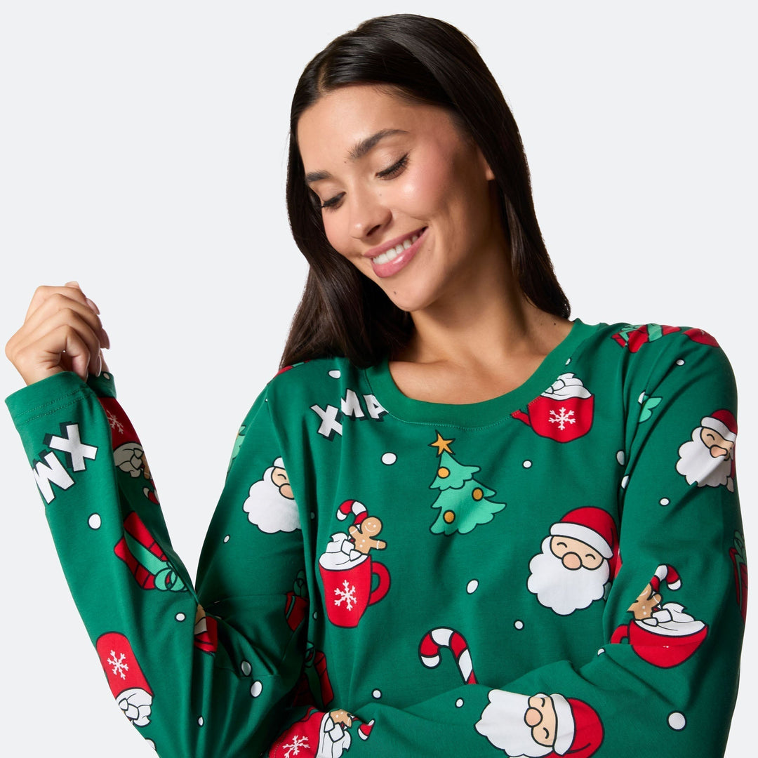Pyjama de Noël matchy-matchy - vert