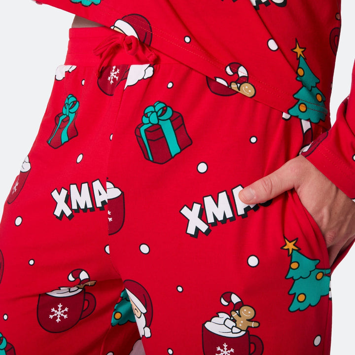 Pyjama de Noël matchy-matchy - rouge