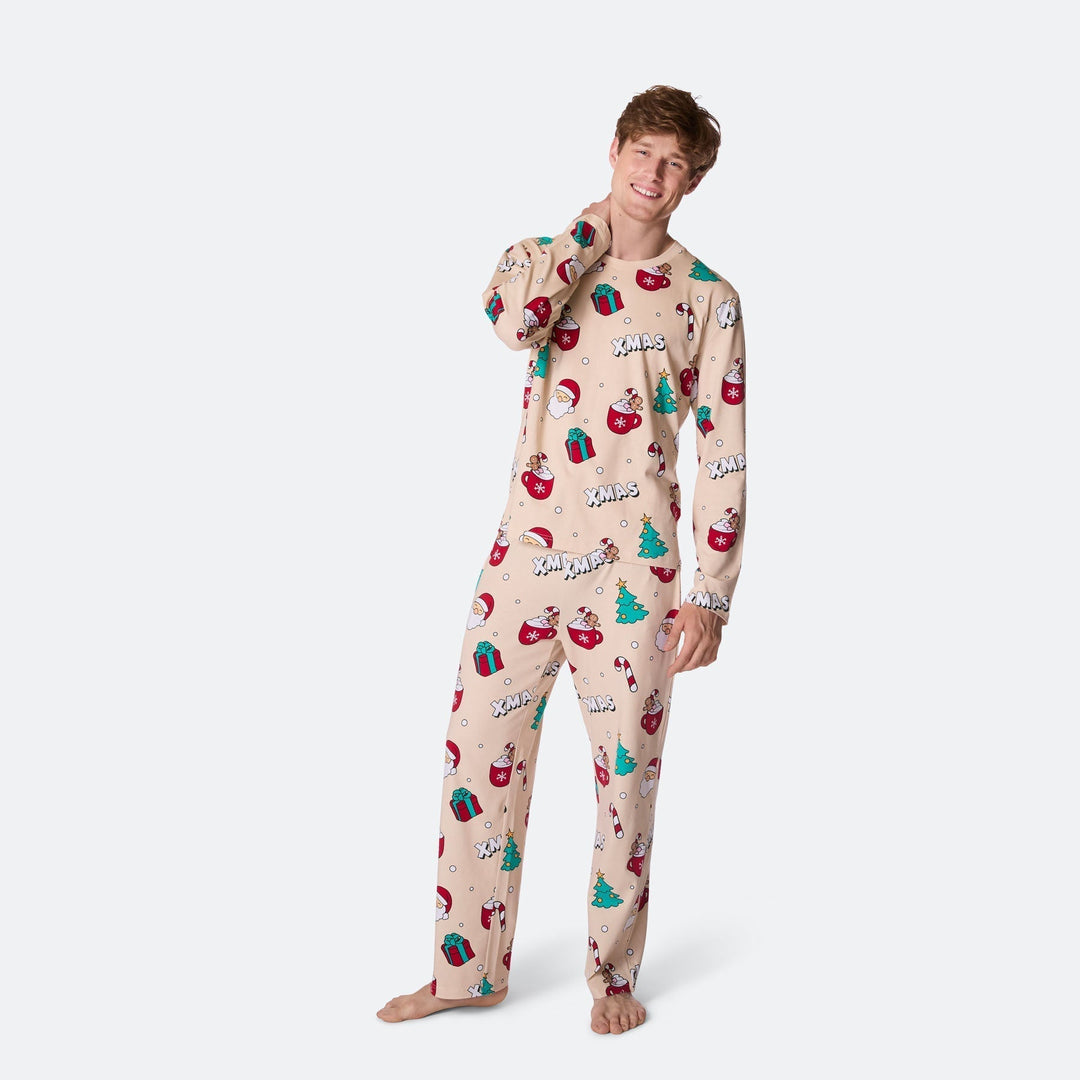 Pyjama de Noël matchy-matchy - beige