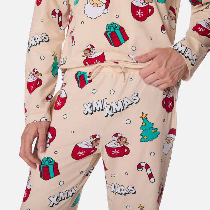 Pyjama de Noël matchy-matchy - beige