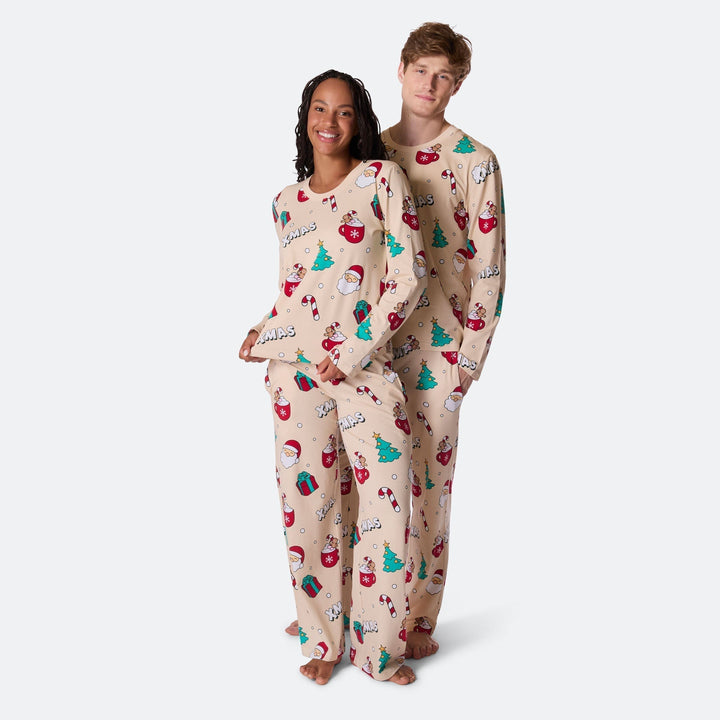 Pyjama de Noël matchy-matchy - beige
