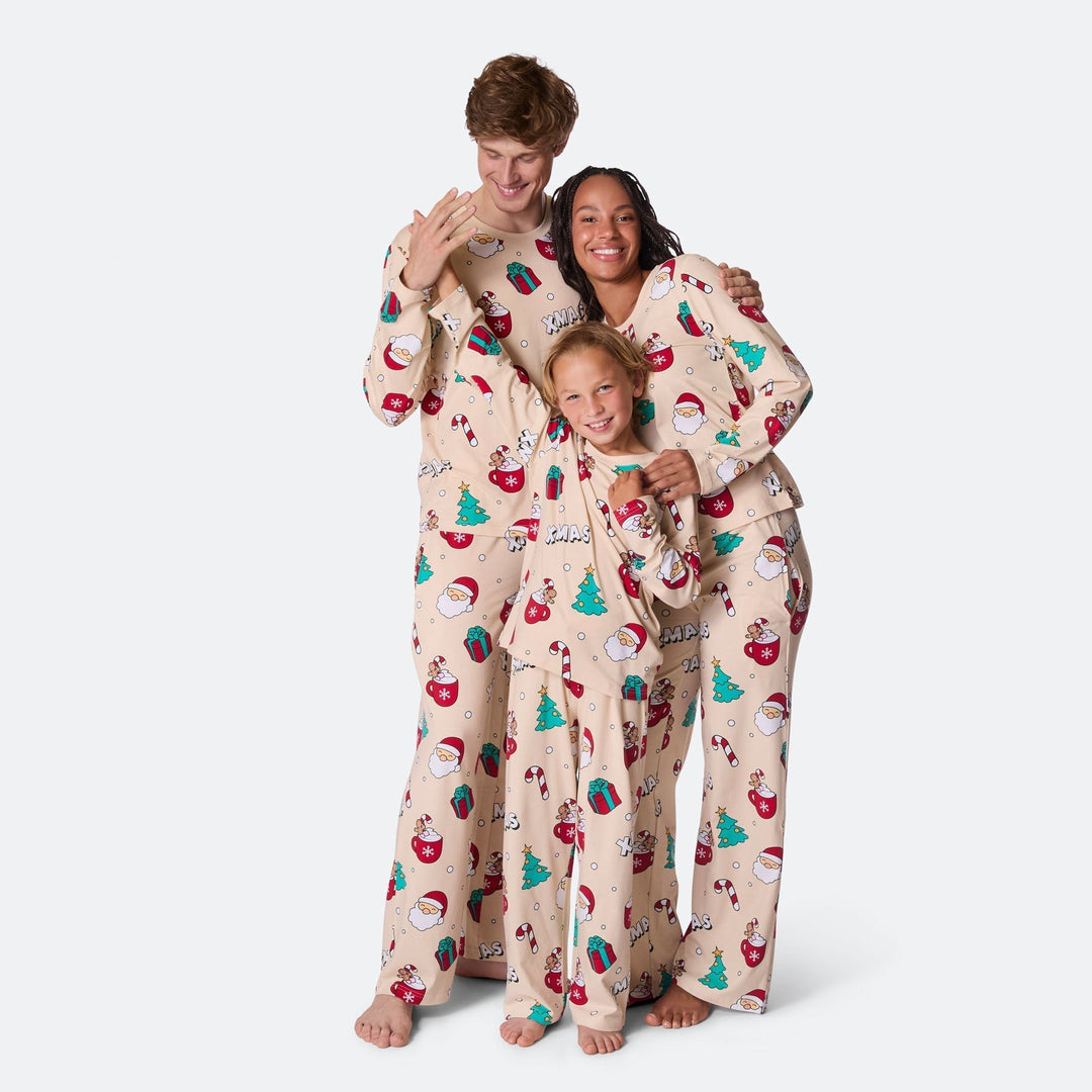 Pyjama de Noël matchy-matchy - beige