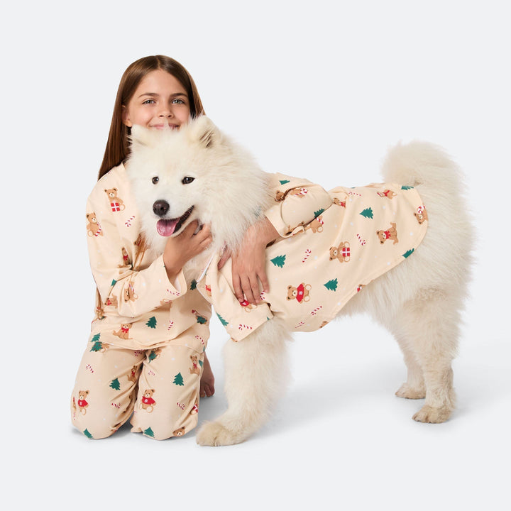 Pyjama de Noël matchy-matchy Teddy Bear - beige