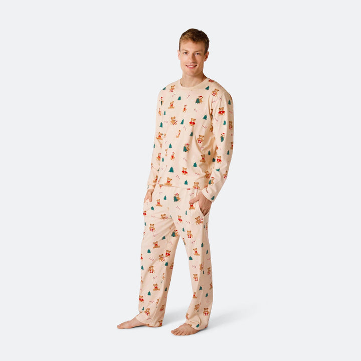 Pyjama de Noël matchy-matchy Teddy Bear - beige