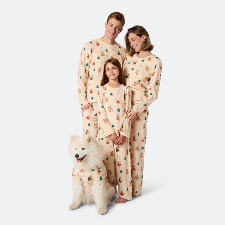 Pyjama de Noël matchy-matchy Teddy Bear - beige