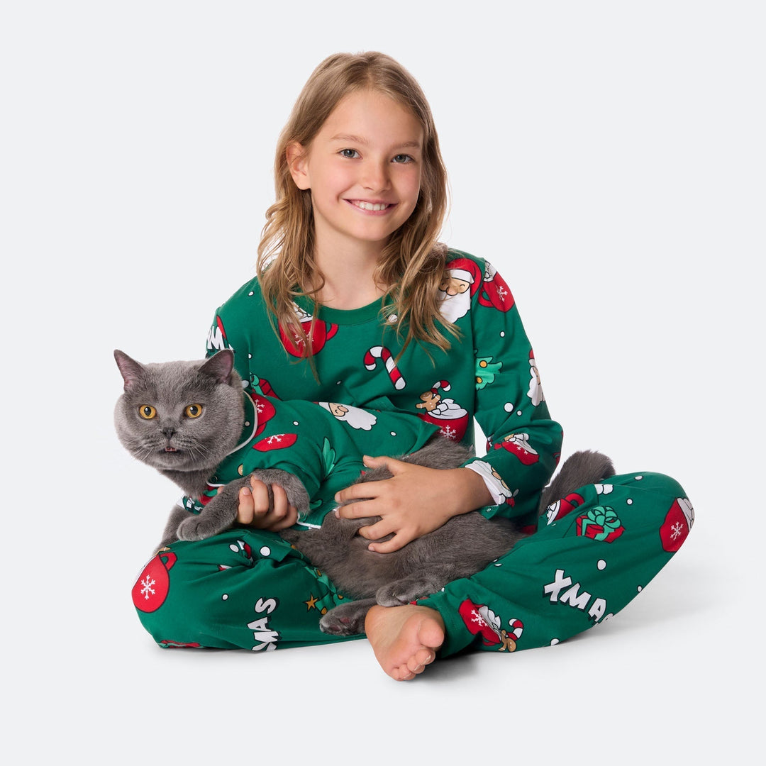 Pyjama de Noël matchy-matchy - vert