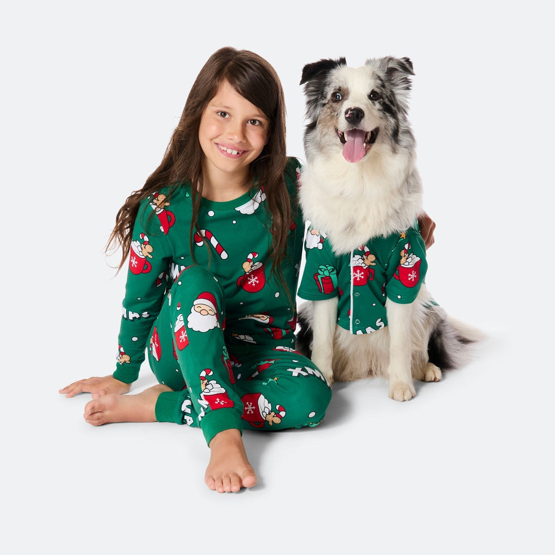 Pyjama de Noël matchy-matchy - vert