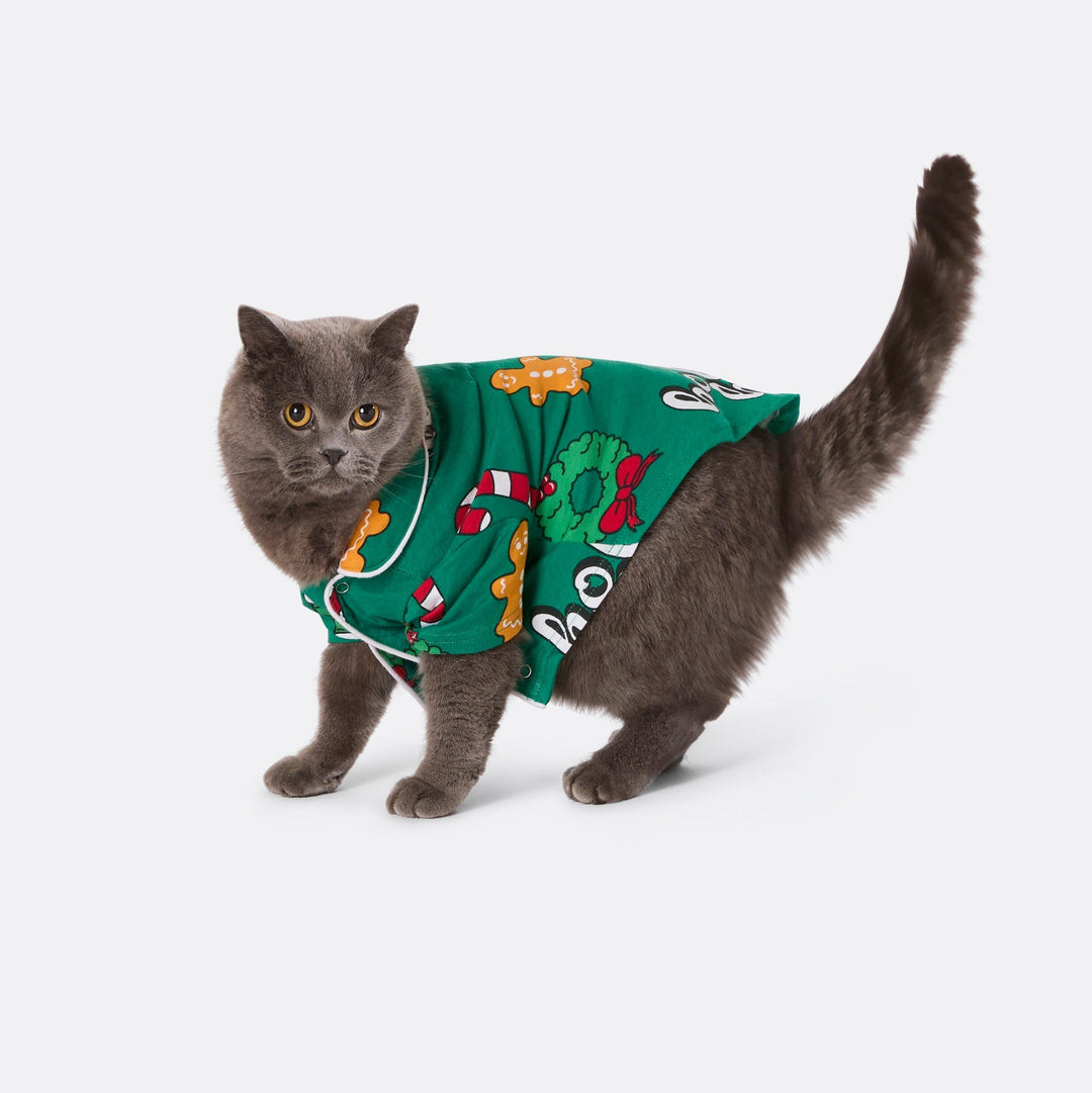 Pyjama de Noël matchy-matchy Hohoho - vert