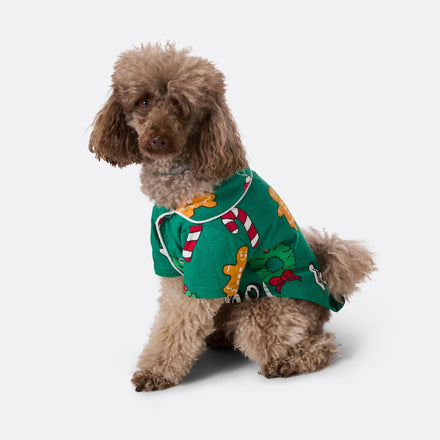 Pyjama de Noël pour chien Hohoho - vert