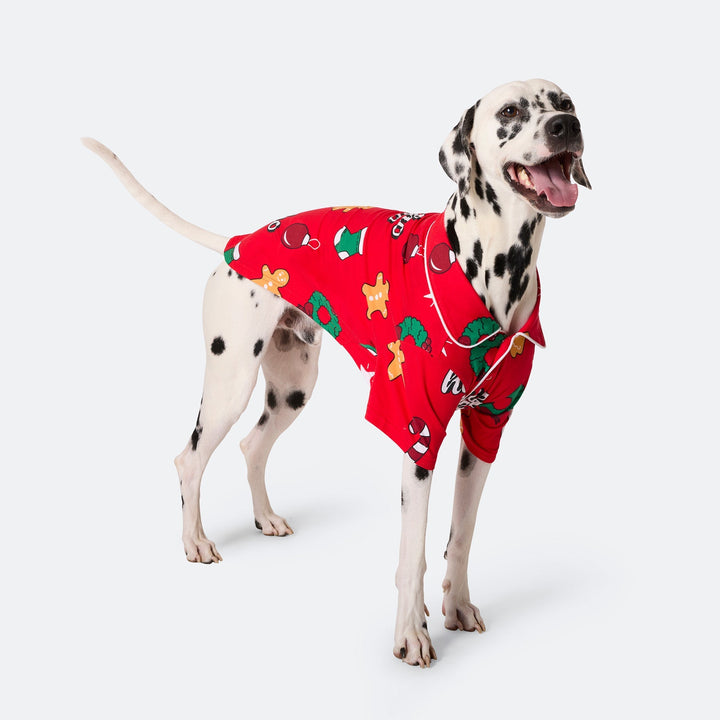 Pyjama de Noël matchy-matchy Hohoho - rouge
