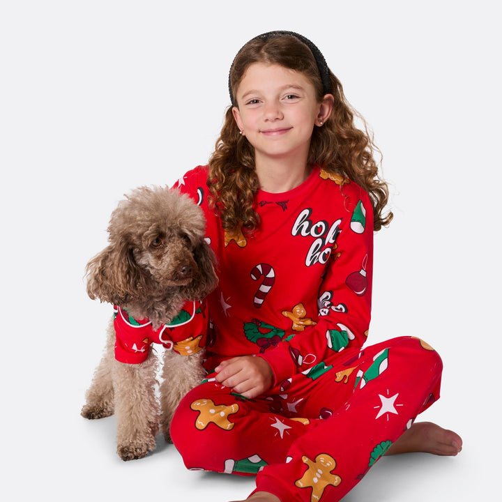 Pyjama de Noël matchy-matchy Hohoho - rouge