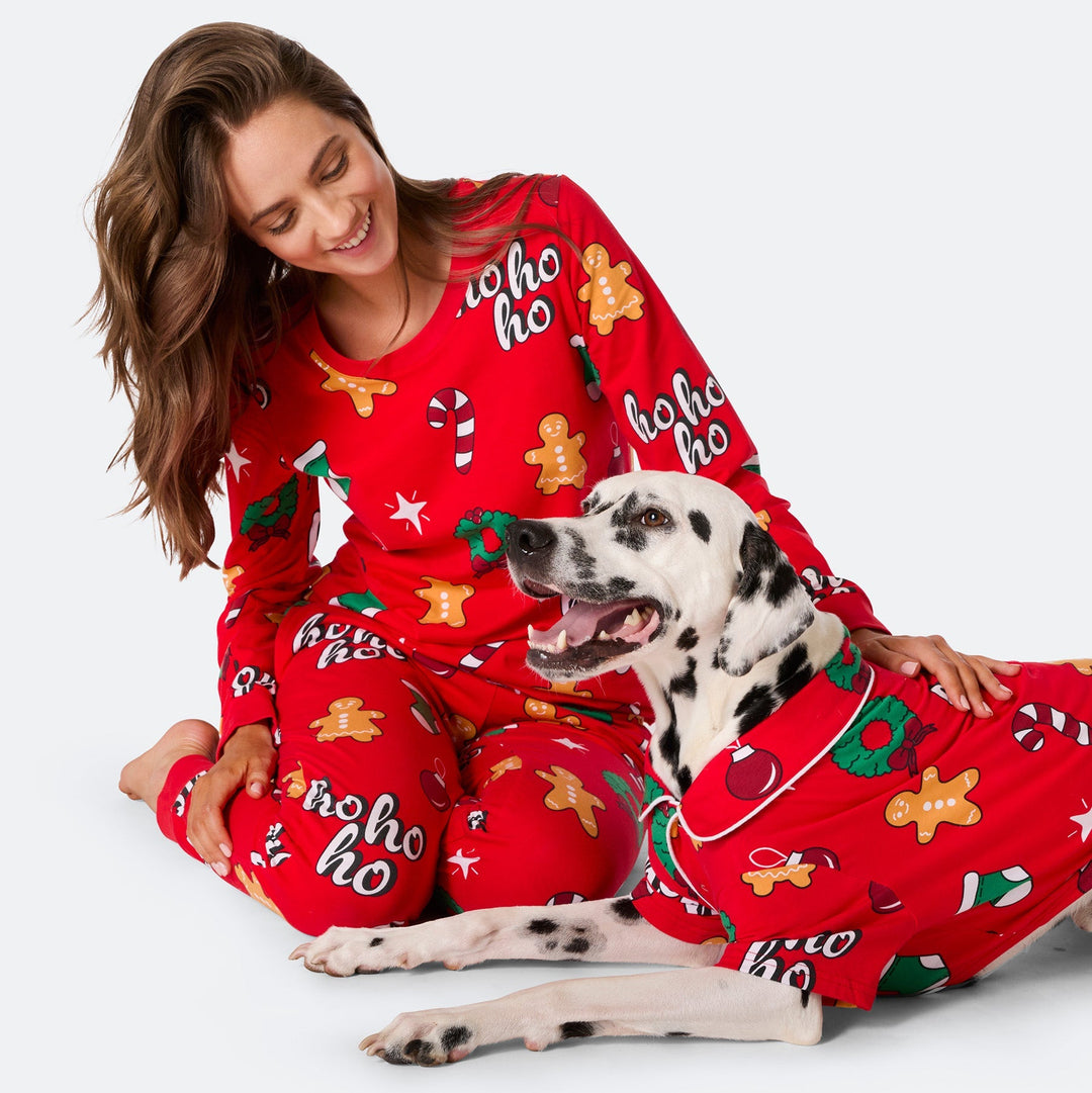 Pyjama de Noël matchy-matchy Hohoho - rouge