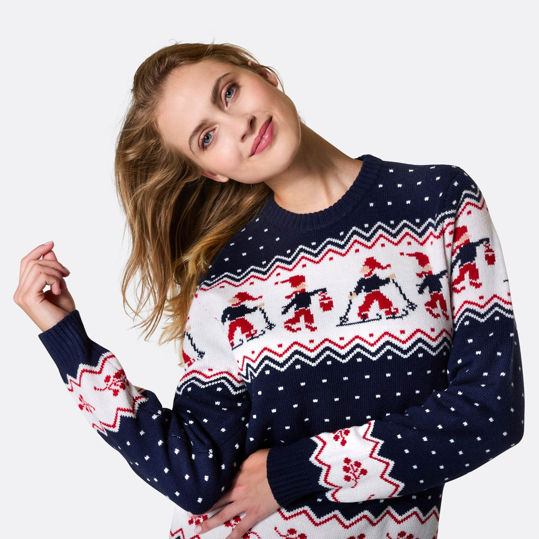 Pull de Noël matchy-matchy à motifs