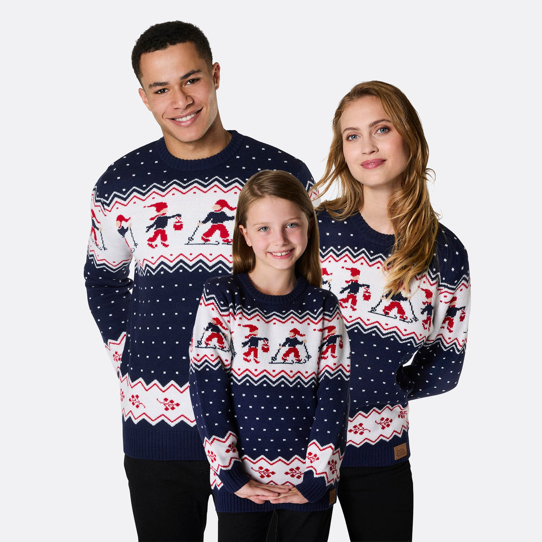 Pull de Noël matchy-matchy à motifs