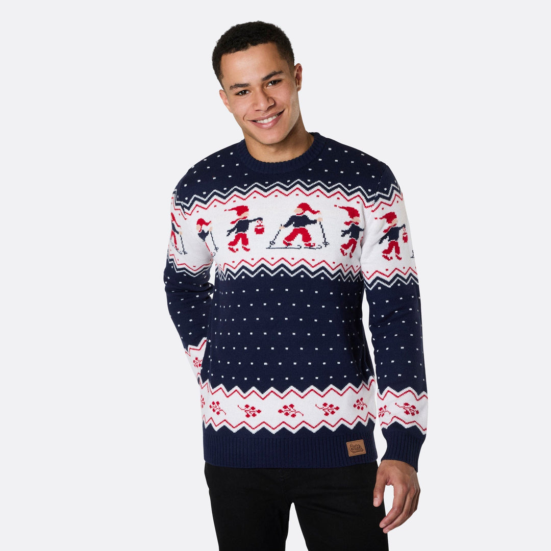 Pull de Noël matchy-matchy à motifs