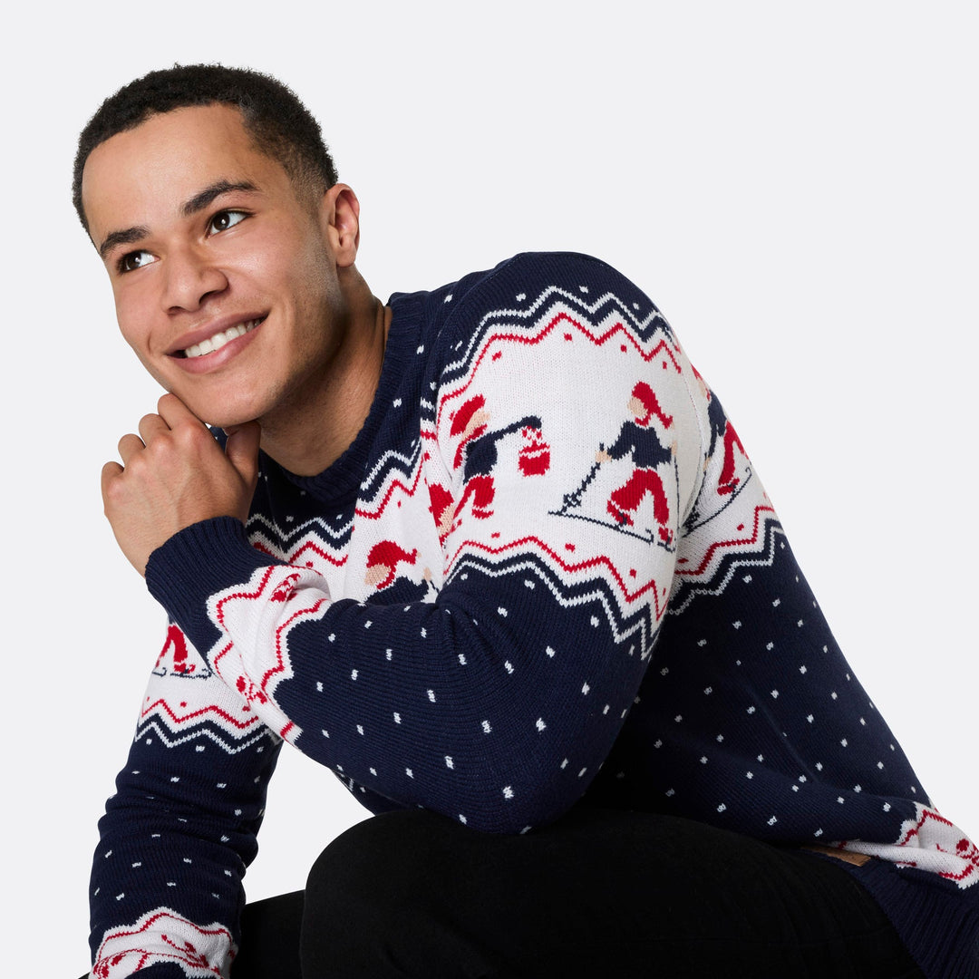 Pull de Noël matchy-matchy à motifs