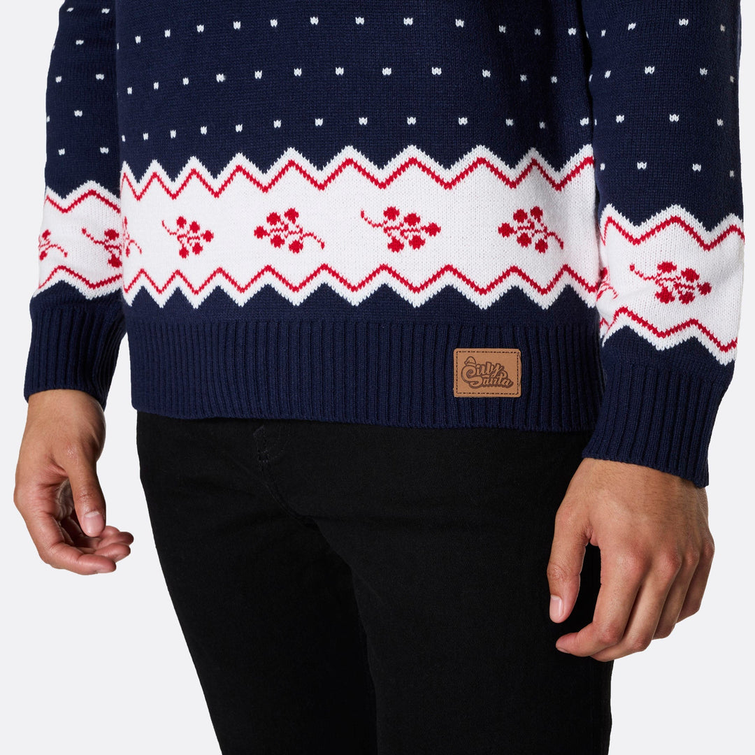 Pull de Noël homme à motifs