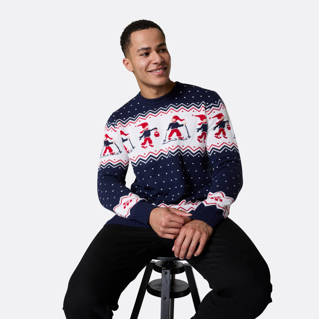 Pull de Noël matchy-matchy à motifs