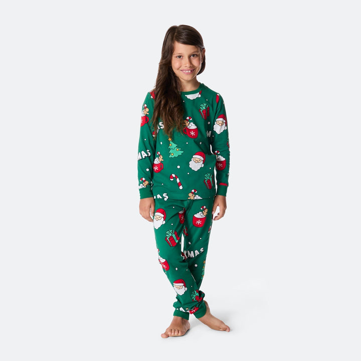 Pyjama de Noël matchy-matchy - vert