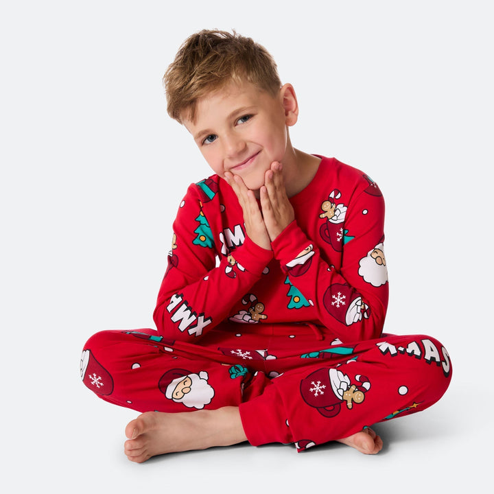Pyjama de Noël matchy-matchy - rouge