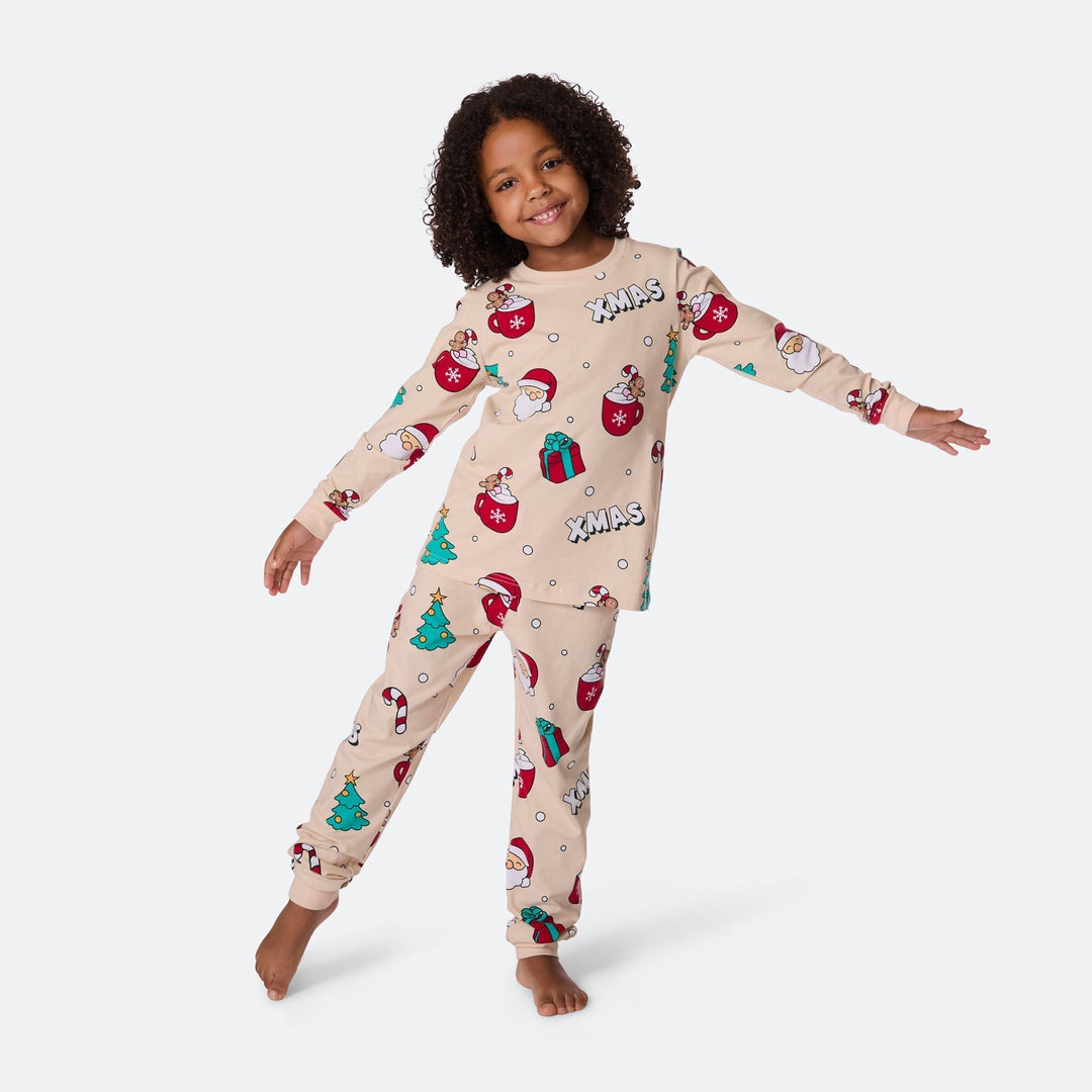 Pyjama de Noël matchy-matchy - beige