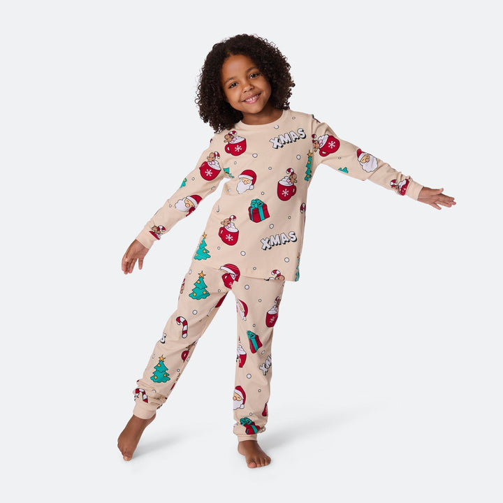 Pyjama de Noël matchy-matchy - beige