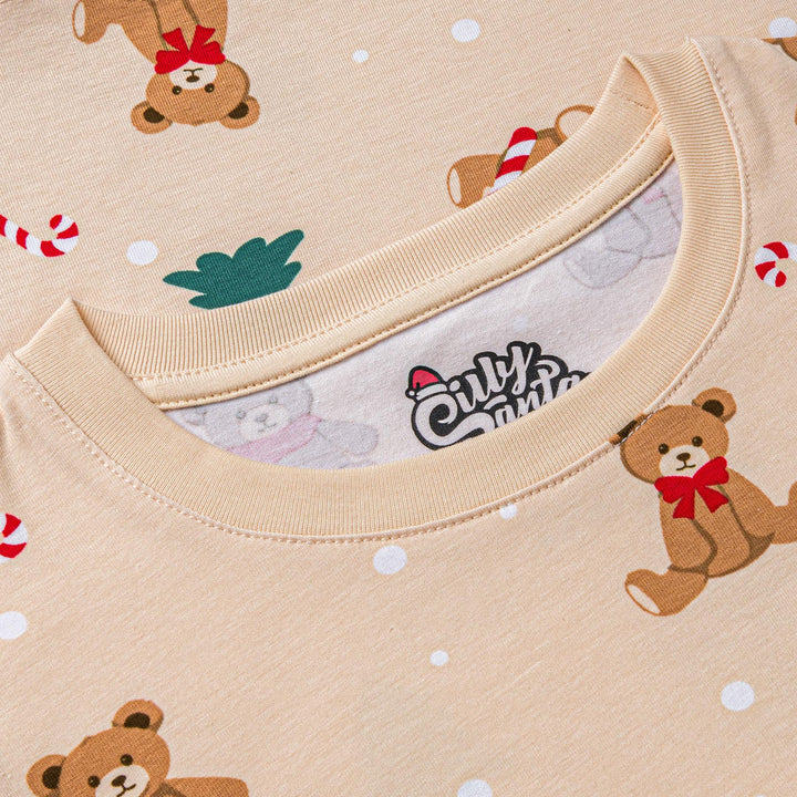 Pyjama de Noël matchy-matchy Teddy Bear - beige