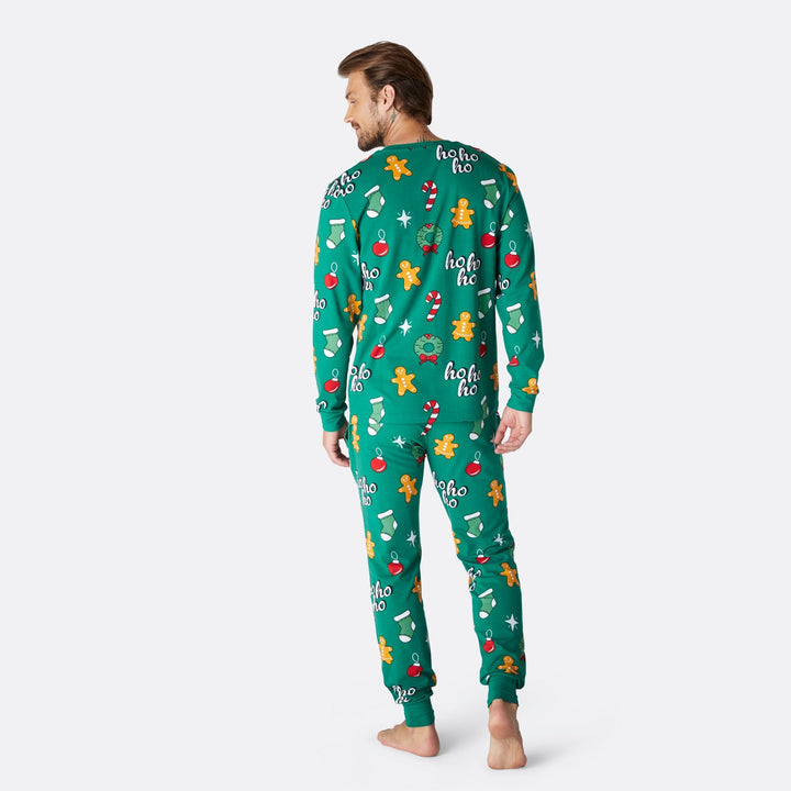 Pyjama de Noël homme Hohoho - vert