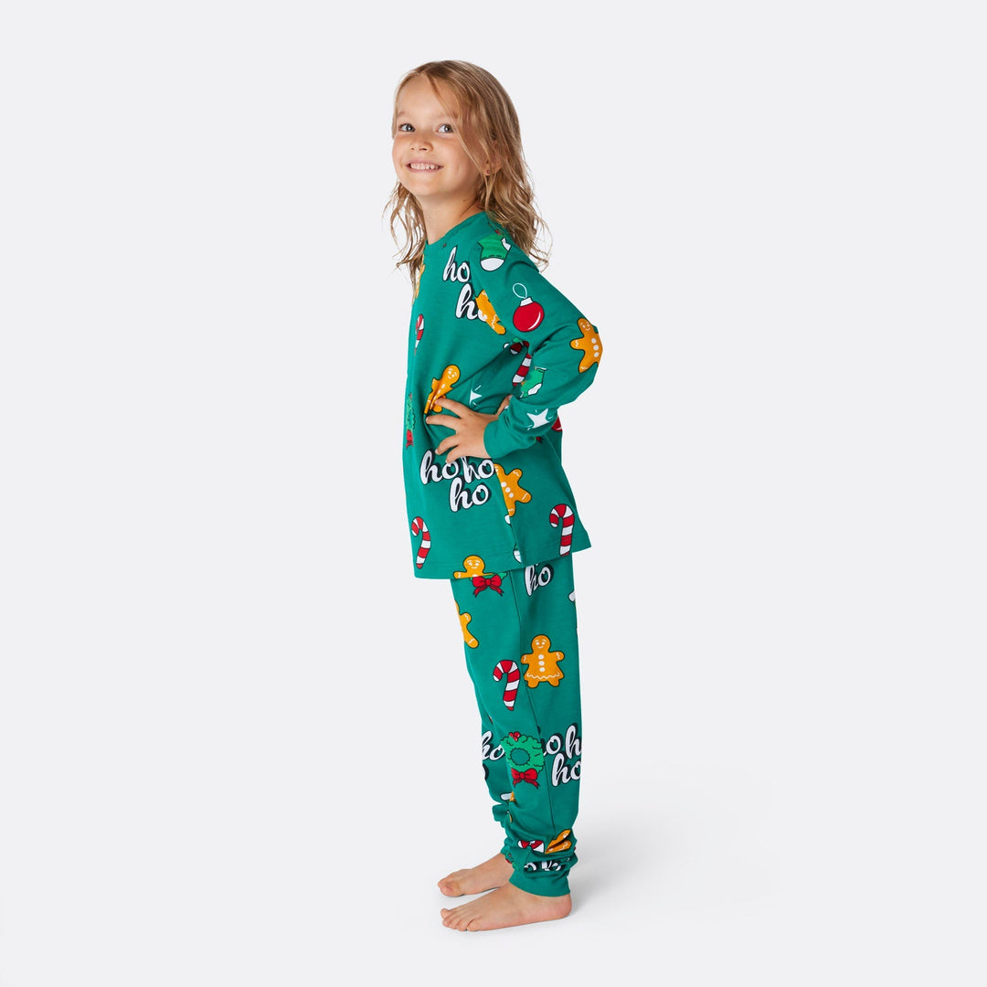 Pyjama de Noël enfant Hohoho - vert