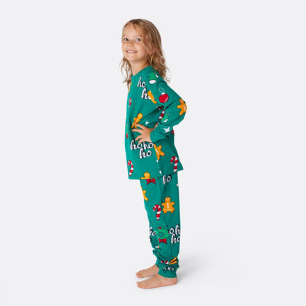 Pyjama de Noël enfant Hohoho - vert