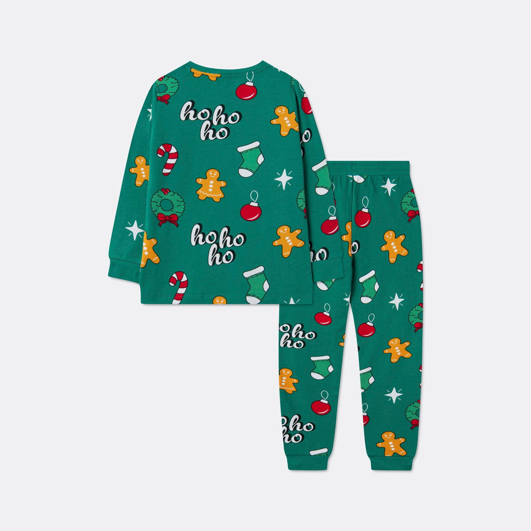 Pyjama de Noël enfant Hohoho - vert